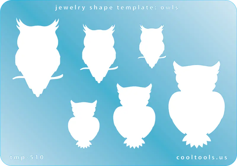 Owl-Themed Jewelry Shape Template 1