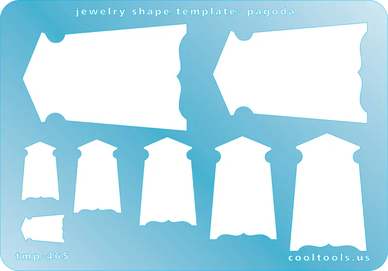 Pagoda-Shaped Jewelry Template For Metal Clay & Polymer Clay 1