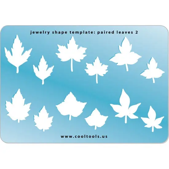 Paired Leaves Jewelry Template (Set 2) 1