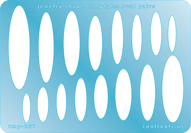 Paired Oval Jewelry Template – Symmetrical Component Layout 1