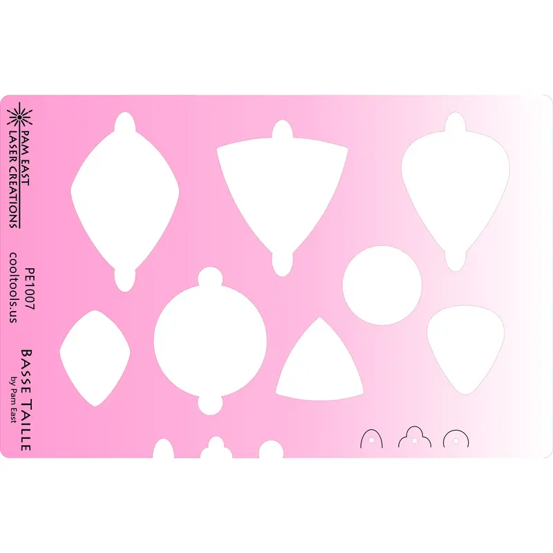 Pam East Basse Taille Enamel Template – Craftcast Carved-Relief Design Guide 1