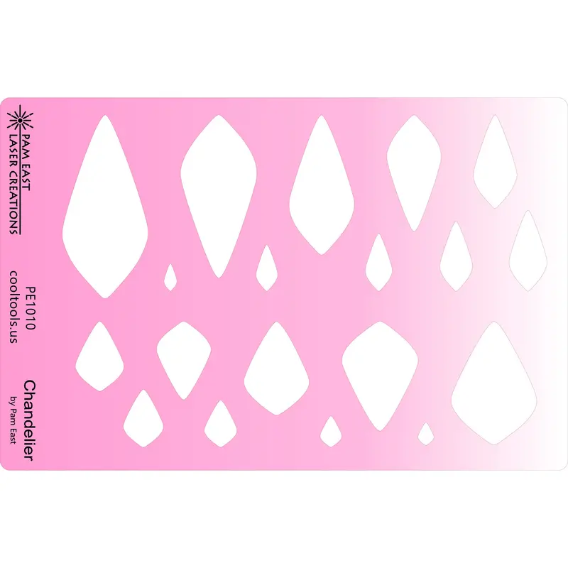 Pam East Chandelier Template – Craftcast Multi-Element Enamel Project Kit 1