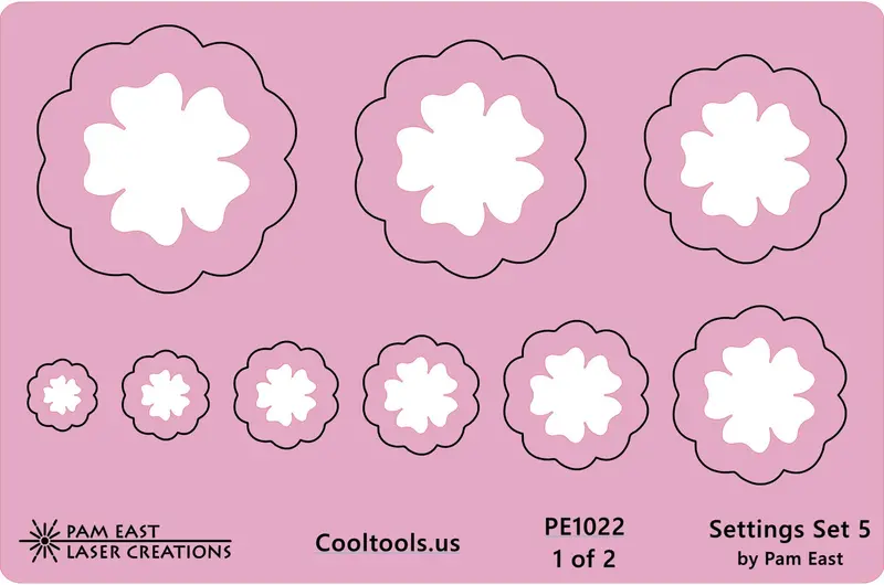 Pam East Glass Setting Template Set 5 – Customizable Jewelry Design Stencil Kit 1