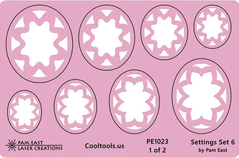 Pam East Glass Setting Template Set 6 – Professional Bezel & Stone Placement Aid 1
