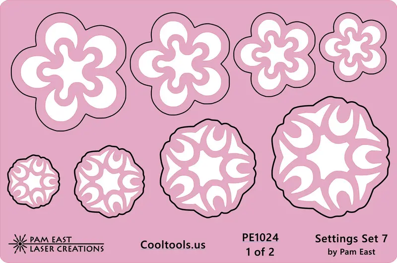 Pam East Glass Setting Template Set 7 – Precision Jewelry Layout Guide 1