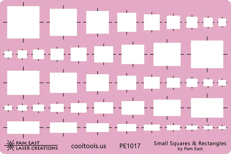 Pam East Small Squares And Rectangles Template For Jewelry Design 1
