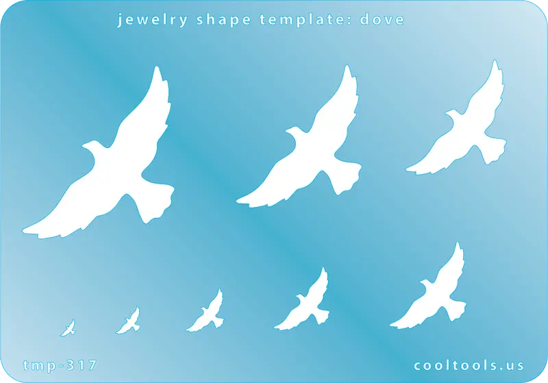 Peace Dove Jewelry Shape Template 1