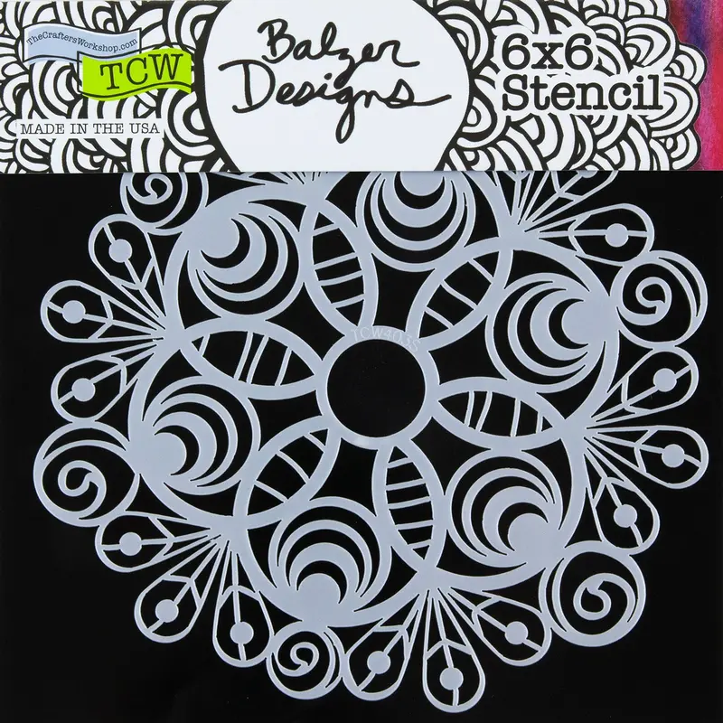 Peacock Doily Stencil For Opulent, Feather-Inspired Patterns 1