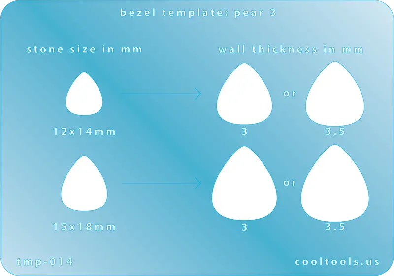 Pear Bezel Template – Version 3 (Elongated Profile) 1