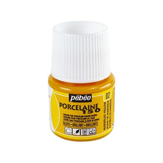 Pebeo Porcelaine 150 Transparent Paint – Marseilles Yellow 1