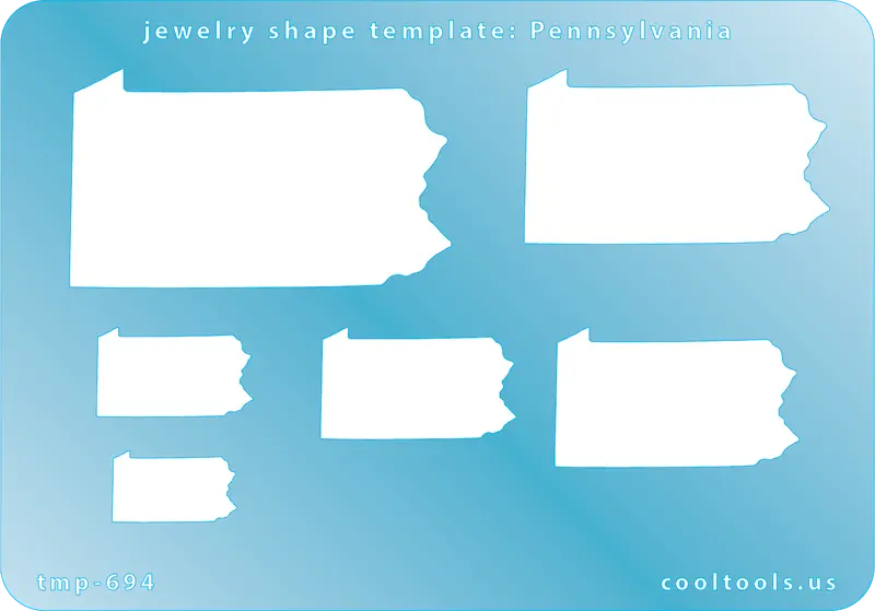 Pennsylvania State Shape Jewelry Template 1
