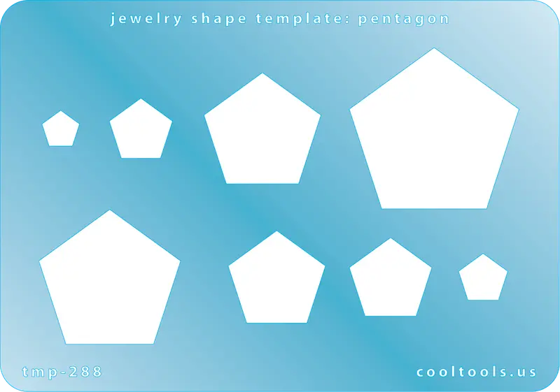 Pentagon Jewelry Shape Template – Five-Sided Silhouette 1