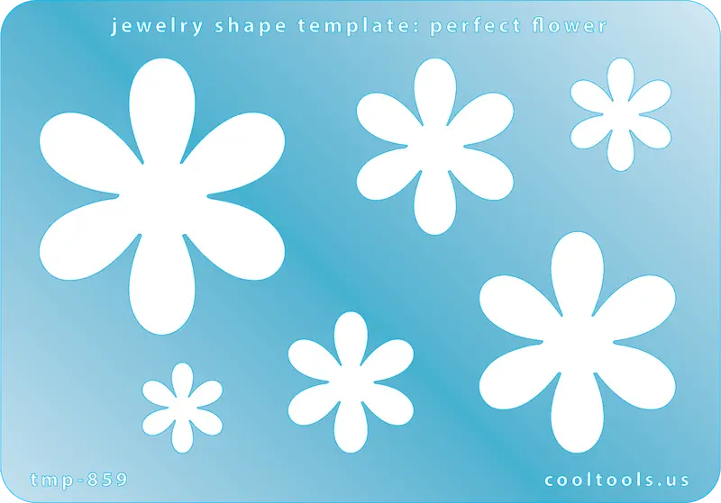 Perfect Flower Jewelry Template – Symmetrical Botanical Shape 1