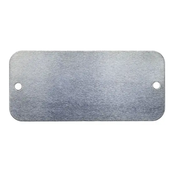 Perforated Rectangular Nickel Craft Shape – 1-5/8 Inches – Pack Of 1 1
