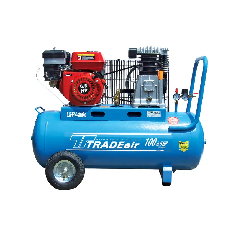 Petrol-Powered Air Compressor – 100L Tank, 6.5Hp Engine 1