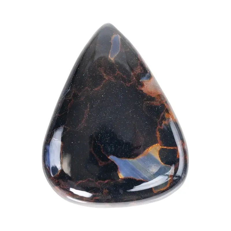 Pietersite Gemstone Cabochon – 30Mm × 23Mm Freeform Slice 1