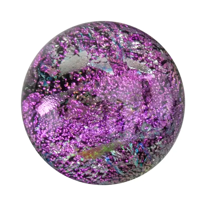 Pink Dichroic Glass Cabochons – Medium (12–16Mm), Pack Of 3 1