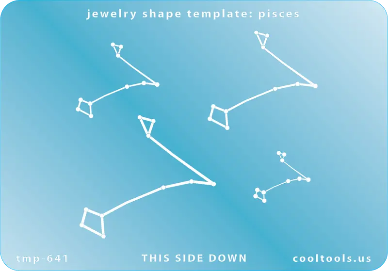 Pisces Zodiac Jewelry Template – Fluid Astrological Symbol 1