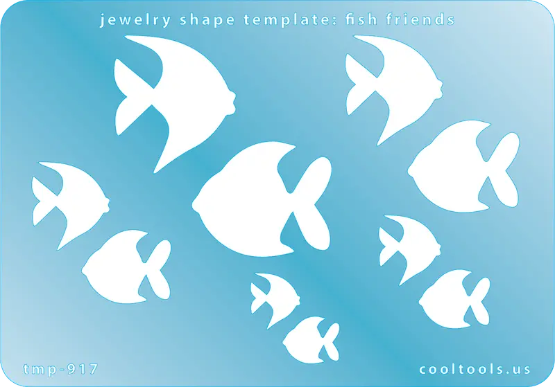 Playful Jewelry Template – Fish Pair Silhouette 1