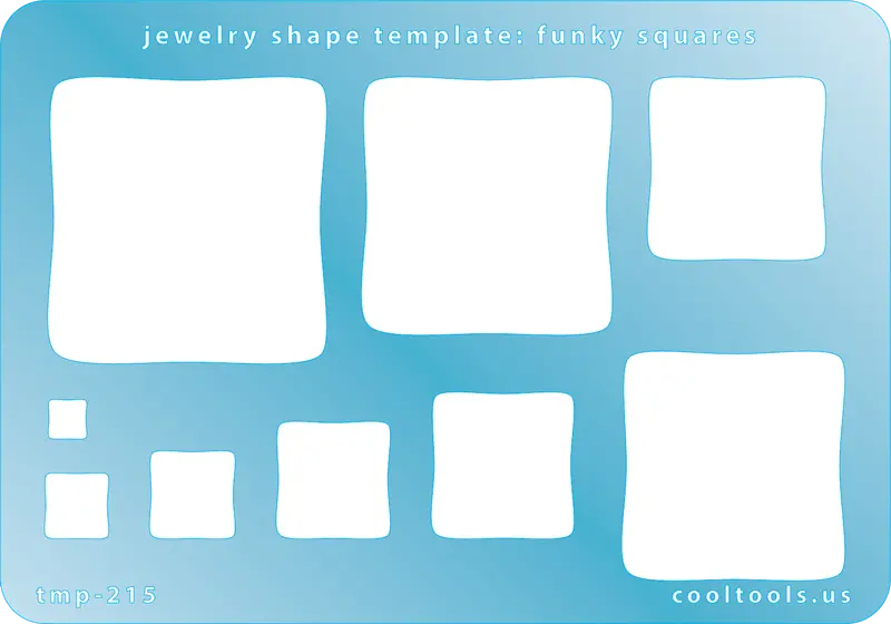 Playful Square Jewelry Template – Asymmetrical & Angular Design 1