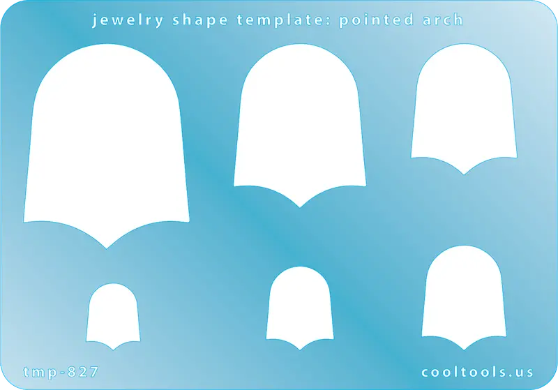 Pointed Arch Jewelry Template – Gothic-Inspired Silhouette 1