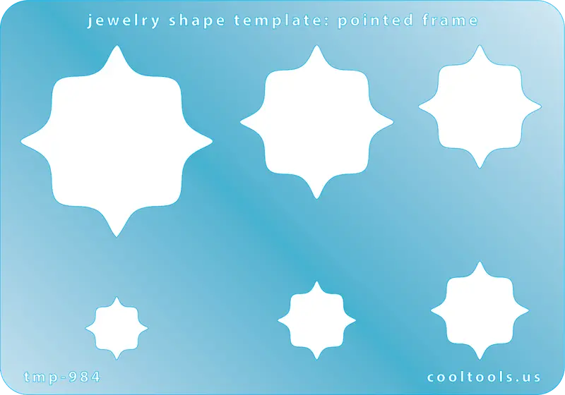 Pointed Frame Jewelry Template – Angular Border With Sharp Tips 1