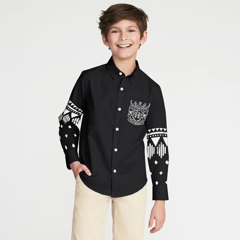 Polo Republica Finike Printed Casual Shirt For Boys – Vibrant Everyday Style 1