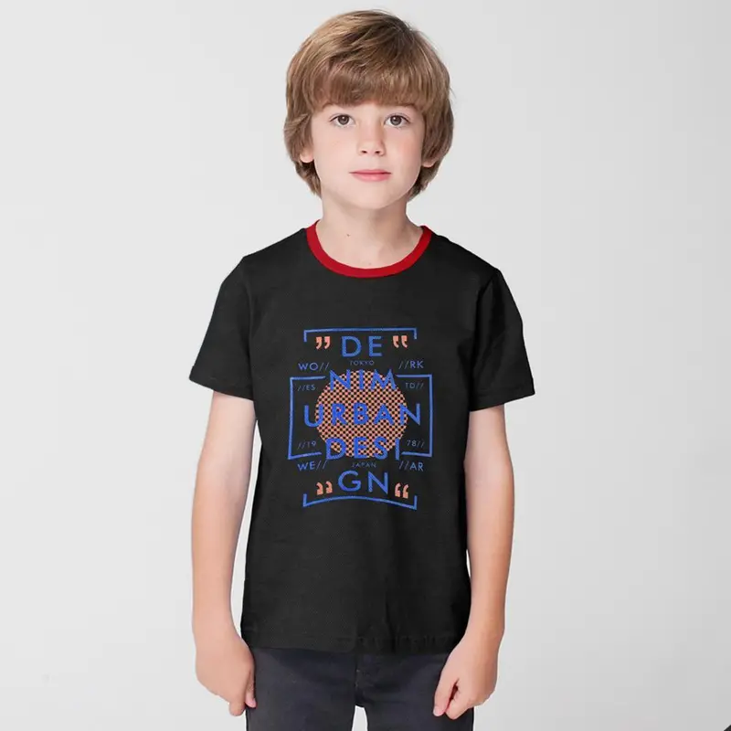 Polo Republica Urban Design Kids' Ringer Tee – Contemporary Streetwear Inspired 1