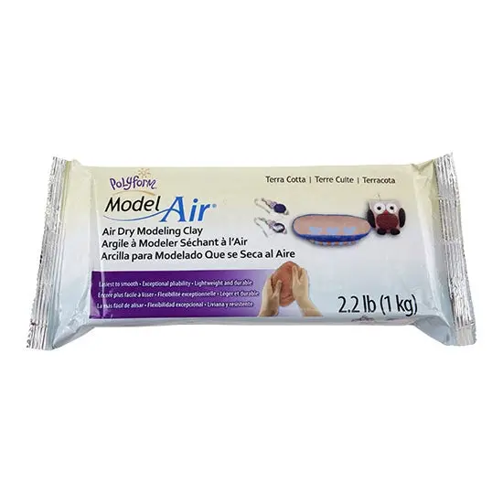 Polyform Model Air Modeling Clay – Terra Cotta, 2.2 Lb Block 1