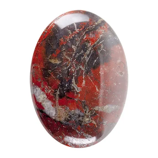 Poppy Jasper Oval Cabochon (22×30Mm, 1 Pc) 1