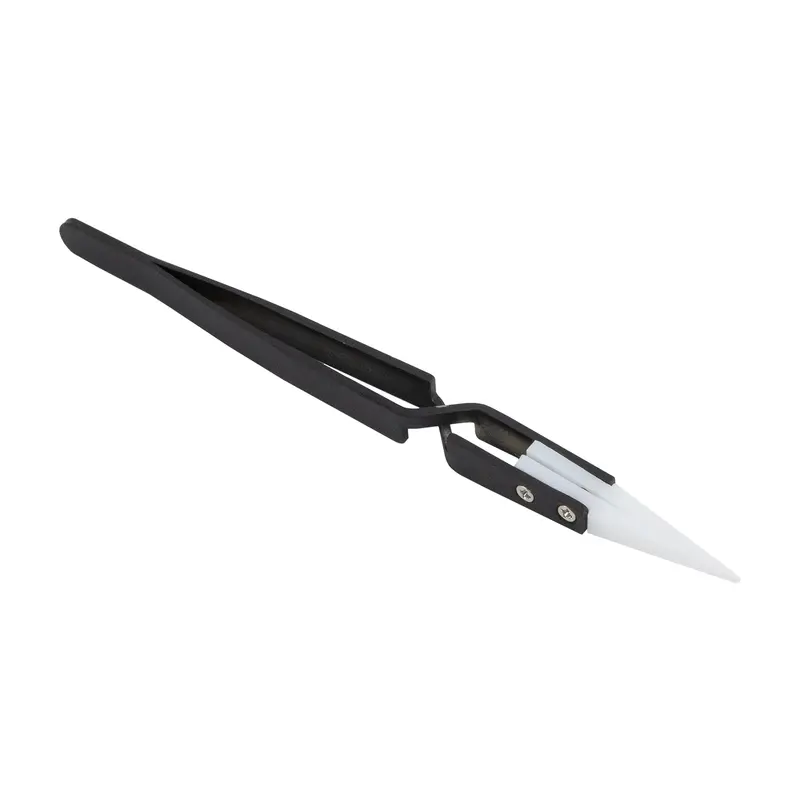 Porcelain-Tipped Cross-Lock Stainless Steel Tweezers 1
