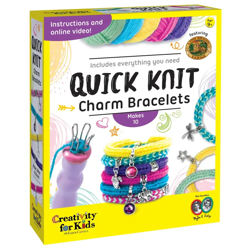 Quick Knit Charm Bracelet Craft Kit 1