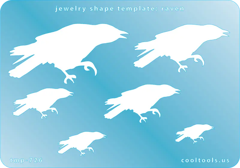 Raven Profile Jewelry Template For Mystical Pendant Designs 1