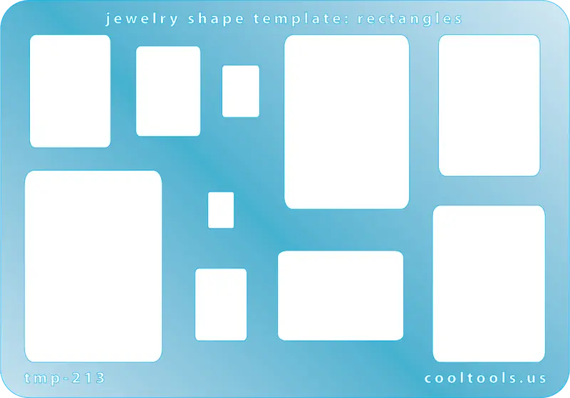 Rectangle Jewelry Template For Metal Stamping And Engraving 1