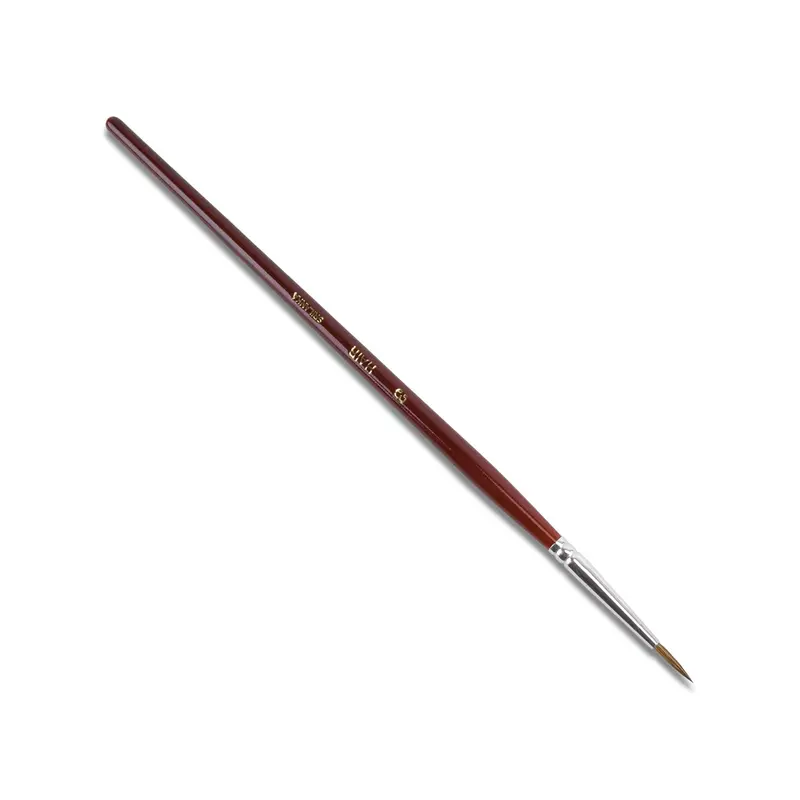 Red Sable Watercolor Or Paste Brush – Size #3 Delicate Tip 2