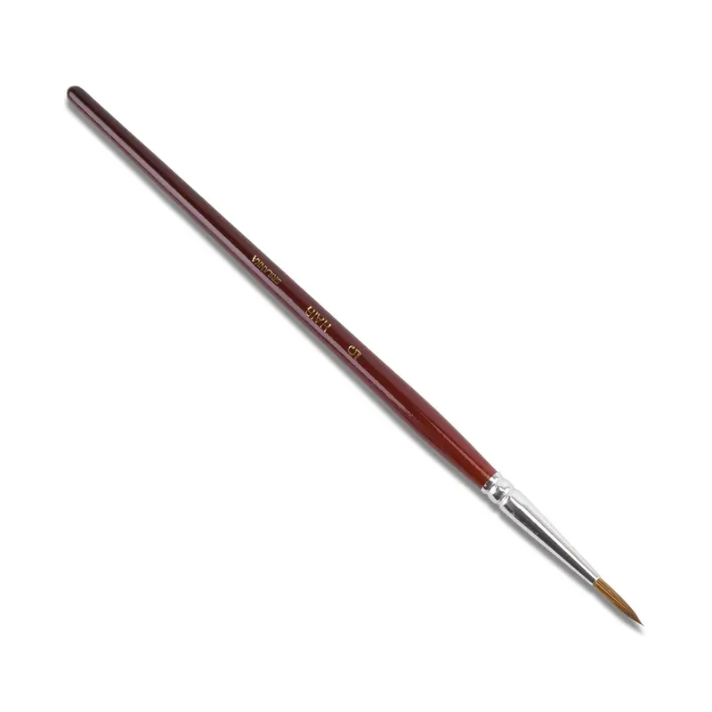 Red Sable Watercolor Or Paste Brush – Size #5 Balanced Tip 2