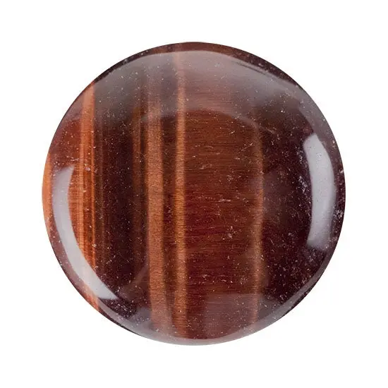 Red Tiger Eye Round Cabochon Gem 1