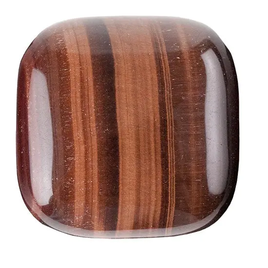 Red Tiger Eye Square Cabochon Gemstone 1
