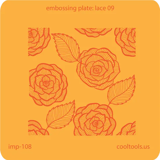 Refined Lace Embossing Template #09 1