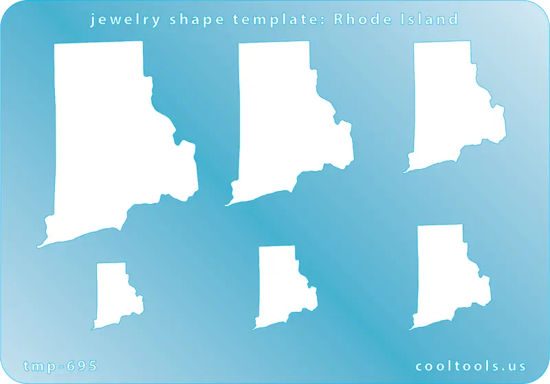 Rhode Island State Outline Jewelry Template 1