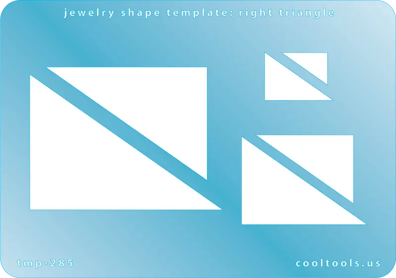 Right Triangle Jewelry Template 1