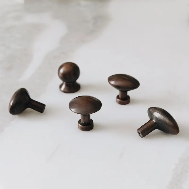 Roan Iris Blackened Bronze Cabinet Knob 1