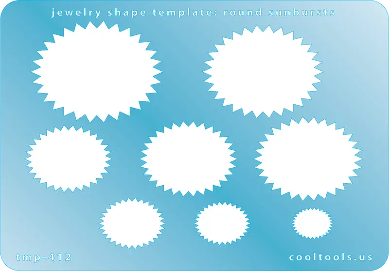 Round Sunburst Jewelry Template For Radiating Texture And Dimensional Detail 1
