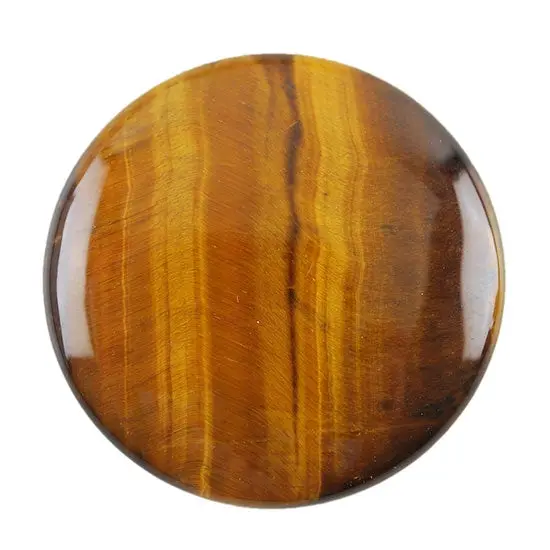 Round Yellow Tiger Eye Cabochon Stone 1