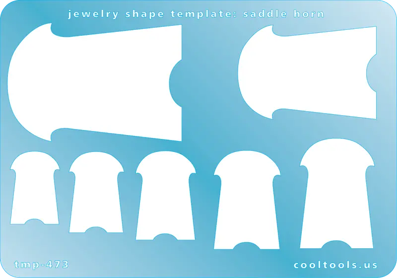Saddle Horn Jewelry Template – Western-Inspired Silhouette For Equestrian-Themed Accessories 1