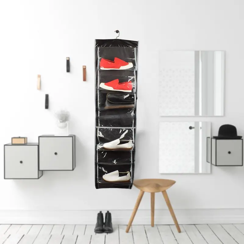 Sak Yingte Hanging Shoe Organizer – 16-Compartment Over-The-Door Storage Rack 1