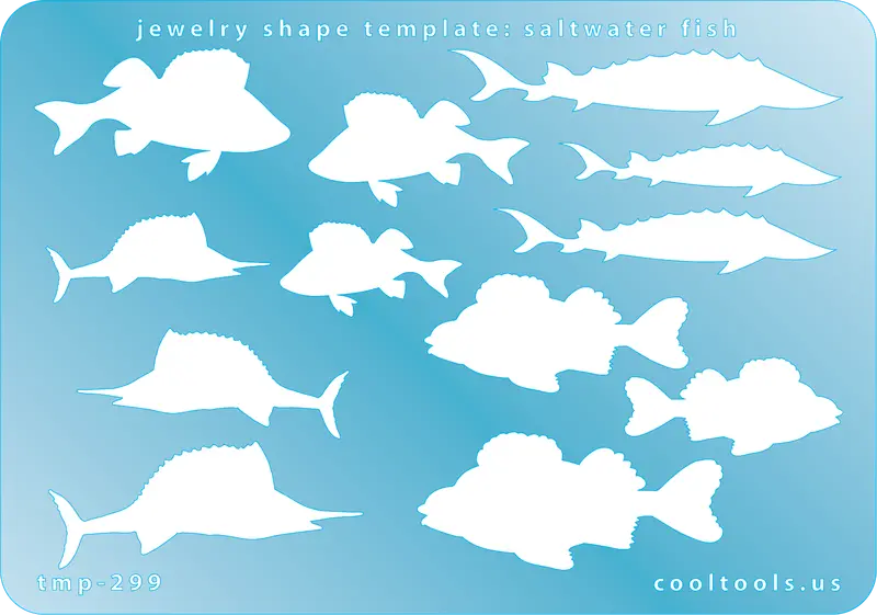 Saltwater Fish Jewelry Template For Pendants And Charms 1