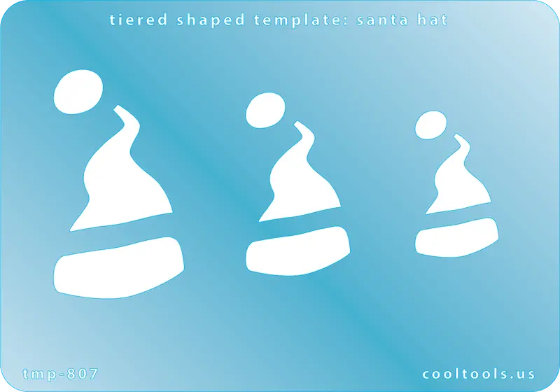 Santa Hat Jewelry Stencil For Festive Holiday Crafts 1