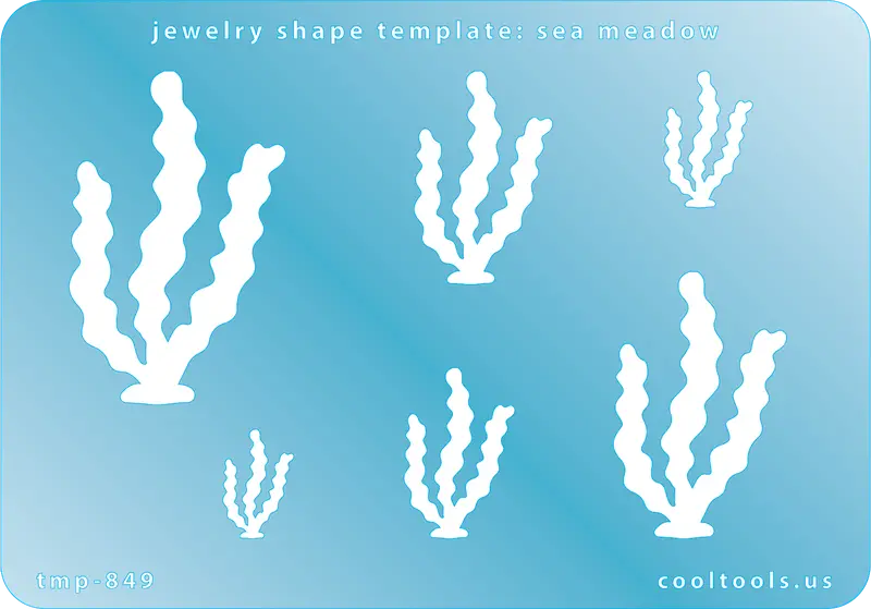 Sea Meadow Jewelry Template – Coastal Grassland Silhouette 1
