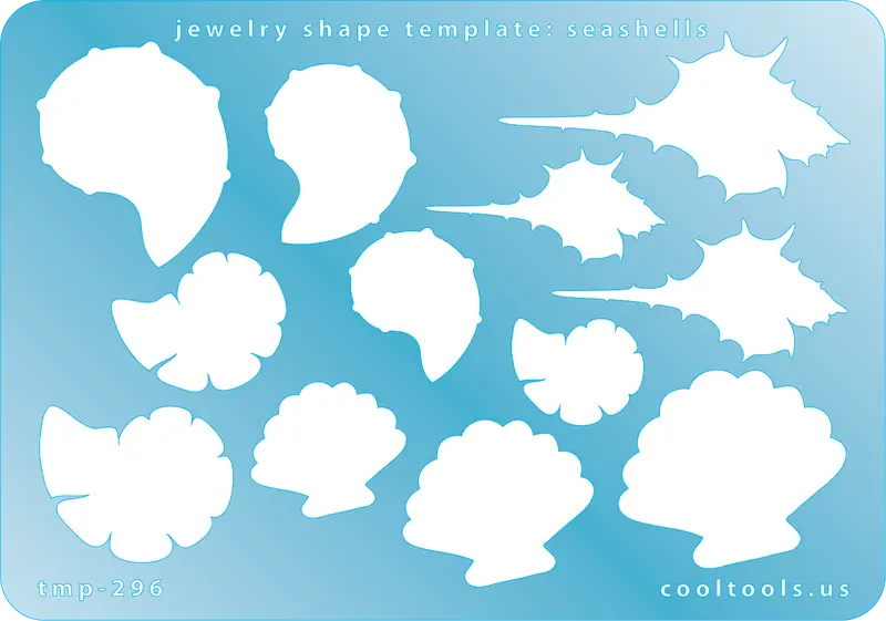 Seashell-Shaped Jewelry Template For Coastal Designs 1
